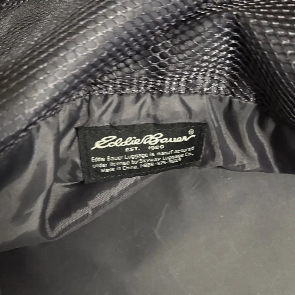 Eddie Bauer Men's Charcoal and Navy Duffel Bag